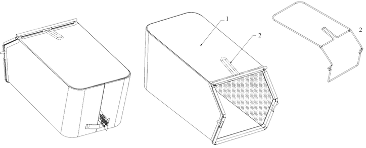 Grassbag Diagram and Parts List for 12AVB2M5345 2021 Yard Machines Lawn Mower